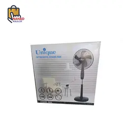 پنکه پایه بلند یونیک لمسی Unique مشکی ( ارسال به سراسر کشور رایگان )
