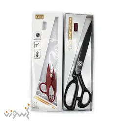 قیچی خیاطی دستی دسته مشکی آزو (PIN) سایز 11