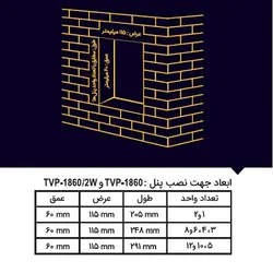 پنل تصویری کارتی یک واحدی تابا مدل TVP-1860CR