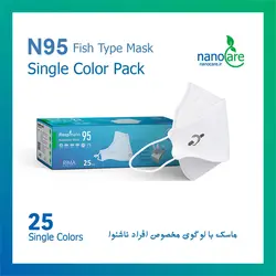 ماسک فیش تایپ (سه بعدی) N95 رسپی نانو - محصولات نانوکر