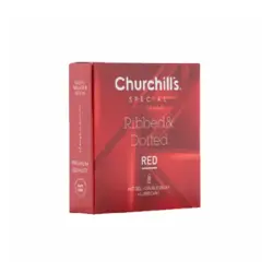 کاندوم خاردار شیار دار گرم کننده تاخیری 3 تایی چرچیلز Churchill’s Ribbed & Dotted - محصولات نانوکر