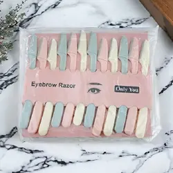 پک تیغ ابرو 12 عددی اره ای مدل رنگی - محصولات نانوکر