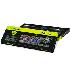 خرید با گارانتی معتبر کیبورد گیمینگ گرین GK801-RGB