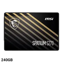 خرید و قیمت اس اس دی 240 گیگابایت ام اس آی SPATIUM S270 - فروشگاه اینترنتی نارستان