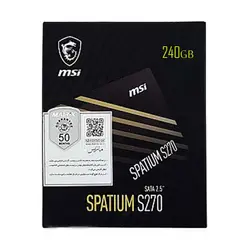 خرید و قیمت اس اس دی 240 گیگابایت ام اس آی SPATIUM S270 - فروشگاه اینترنتی نارستان