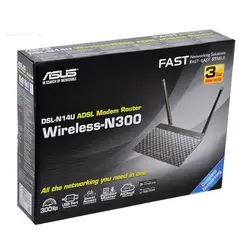 خرید مودم روتر ADSL ایسوس مدل DSL-N14U - نارستان