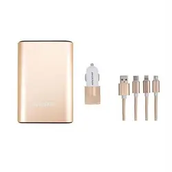 خرید پاوربانک کینگ استار مدل KP BOX70 ظرفیت 5400 میلی آمپر به همراه کابل تبدیل و شارژر فندکی - نارستان