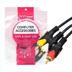 خرید کابل صدا و تصویر 3 به 3 تسکو مدل TC 13 به طول 1.4 متر - نارستان