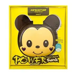 خرید پاور بانک کینگ استار مدل KP6012 ظرفیت 6000 میلی آمپر ساعت - نارستان