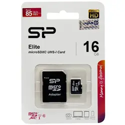 خرید کارت حافظه 16 گیگابایت 85MBps سیلیکون پاور Elite با آداپتور - نارستان