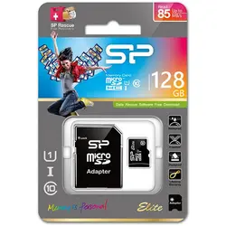 خرید کارت حافظه 128 گیگابایت 85MBps سیلیکون پاور Elite با آداپتور - نارستان