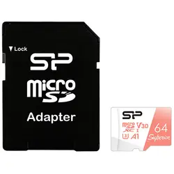 خرید کارت حافظه 64 گیگابایت 100MBps سیلیکون پاور Superior با آداپتور - نارستان