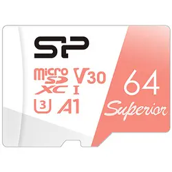خرید کارت حافظه 64 گیگابایت 100MBps سیلیکون پاور Superior با آداپتور - نارستان