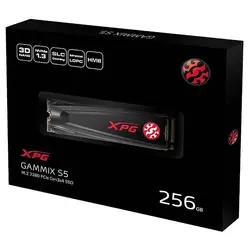 خرید اس اس دی اینترنال 256 گیگابایت ای دیتا XPG GAMMIX S5 به همراه heatsink