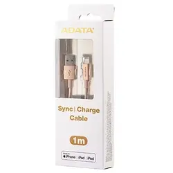 خرید کابل شارژ USB به Lightning ای دیتا با روکش کنفی - نارستان