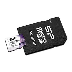 خرید کارت حافظه microSDXC سیلیکون پاور مدل Superior Pro کلاس ۱۰ استاندارد UHS-I U3 سرعت ۱۰۰MBps ظرفیت 128 گیگابایت به همراه آداپتور SD - نارستان