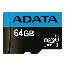 خرید کارت حافظه‌ microSDXC ای دیتا مدل Premier V10 A1 کلاس ۱۰ استاندارد UHS-I U1 سرعت ۱۰۰MBps همراه با آداپتور SD ظرفیت 64 گیگابایت - نارستان