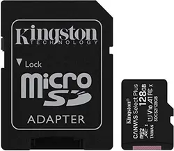خرید کارت حافظه microSDHC کینگستون مدل Canvas Select کلاس 10 استاندارد UHS-I U1 سرعت 80MBps ظرفیت 128 گیگابایت به همراه آداپتور SD - نارستان