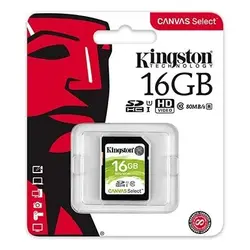 خرید کارت حافظه کینگستون مدل SDHC Select 80R C10 با ظرفیت ۱۶ گیگابایت - نارستان