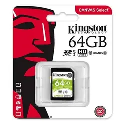 خرید کارت حافظه کینگستون مدل SDHC Select 80R C10 با ظرفیت 64 گیگابایت - نارستان