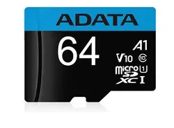 خرید کارت حافظه microSDXC ای دیتا مدل Premier V10 A1 کلاس 10 استاندارد UHS-I U1 سرعت 100MBps ظرفیت 64 گیگابایت - نارستان