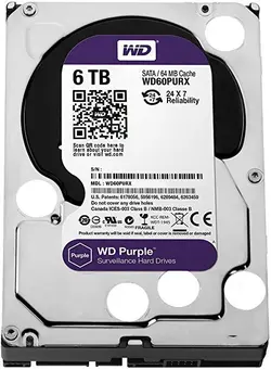 خرید هارد اینترنال 6 ترابایت وسترن دیجیتال WD60PURX - بنفش - نارستان
