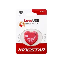 خرید فلش مموری 32 گیگابایتی کینگ استار مدل KS245 - Love - نارستان