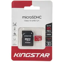 خرید کارت حافظه microSDHC کینگ استار کلاس 10 استاندارد UHS-I U1 سرعت 85MBps همراه با آداپتور SD ظرفیت 16 گیگابایت - نارستان