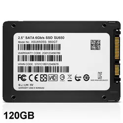 خرید اس اس دی 120 گیگابایت ای دیتا SU650 - نارستان