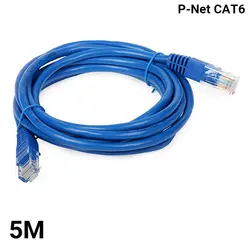 خرید کابل شبکه 5 متری CAT6 پی نت - نارستان