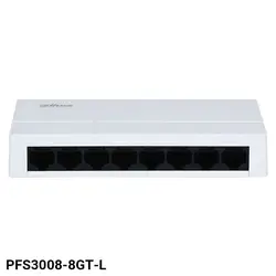خرید و قیمت سوئیچ 8 پورت گیگابیتی داهوا PFS3008-8GT-L - فروشگاه نارستان