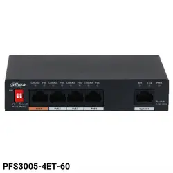 خرید سوئیچ 5 پورت داهوا PFS3005-4ET-60 - فروشگاه نارستان