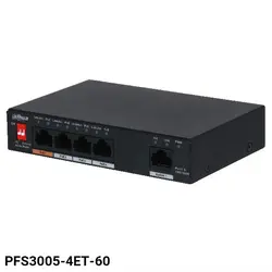 خرید سوئیچ 5 پورت داهوا PFS3005-4ET-60 - فروشگاه نارستان