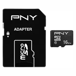 کارت حافظه 16 گیگابایت پی ان وای SDU16G10PPL-GE با آداپتور - نارستان