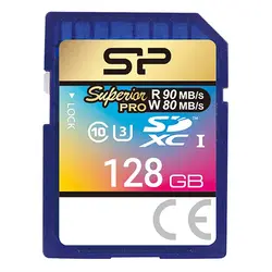 کارت حافظه 128 گیگابایت سیلیکون پاور Superior Pro SDXC - نارستان