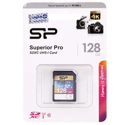 کارت حافظه 128 گیگابایت سیلیکون پاور Superior Pro SDXC - نارستان