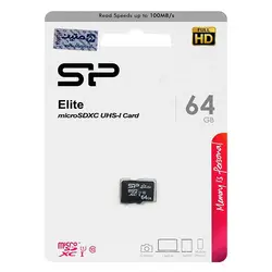 خرید کارت حافظه 64 گیگابایت 100MBps سیلیکون پاور Elite - نارستان