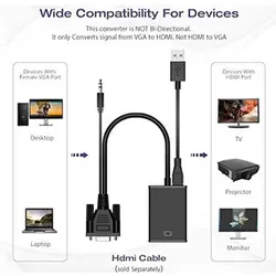 خرید تبدیل تصویر VGA به HDMI پی نت