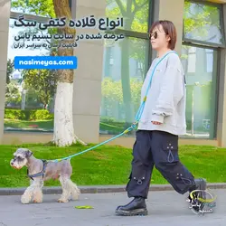 قلاده کتفی با لید برای انواع سگ سایز یک طرح راه راه