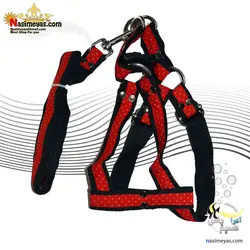 قلاده کتفی با لید برای انواع سگ سایز یک طرح خال دار