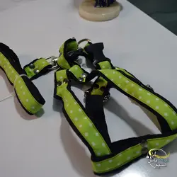 قلاده کتفی با لید برای انواع سگ سایز یک طرح خال دار