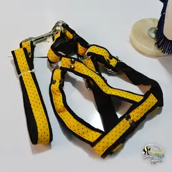 قلاده کتفی با لید برای انواع سگ سایز یک طرح خال دار