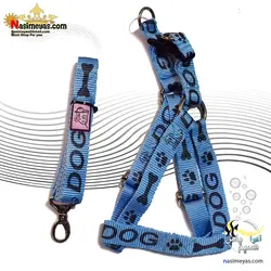 قلاده کتفی با لید برای انواع سگ سایز یک طرح استخوان و پنجه