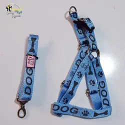 قلاده کتفی با لید برای انواع سگ سایز یک طرح استخوان و پنجه