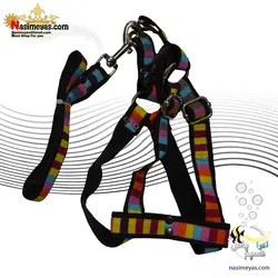 قلاده کتفی با لید برای انواع سگ سایز یک طرح رنگین کمان