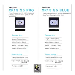 نور ال ای دی آب شور XR15 G5 Pro اکو تک مارین