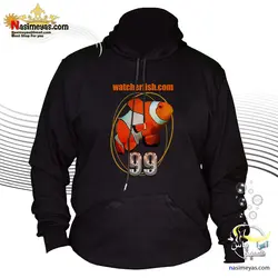 سویشرت هودی مشکی طرح ماهی دلقک نسیم یاس