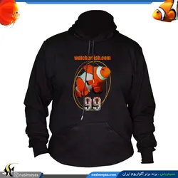 سویشرت هودی مشکی طرح ماهی دلقک نسیم یاس