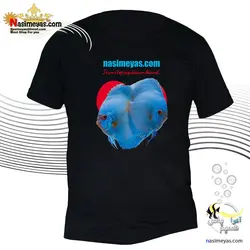 تیشرت مشکی طرح ماهی دیسکس 2 نسیم یاس