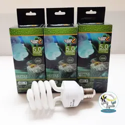 لامپ یو وی دار UVB 5 خزندگان و تراریوم ۲۶ وات لاکی هرپ